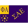 Sigma Alpha Epsilon SAE Flag Decal Sticker