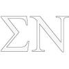 Sigma Nu Greek Letter Window Sticker Decal