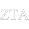 Zeta Tau Alpha ZTA Greek Letter Window Sticker Decal