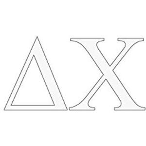 Delta Chi Greek Letter Window Sticker Decal