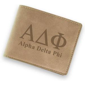 Greekgear Alpha Delta Phi Fraternity Wallet Tan – Light Brown