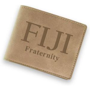 Greekgear Fiji Fraternity Wallet Tan – Light Brown