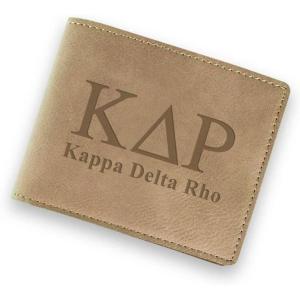 Greekgear Kappa Delta Rho Fraternity Wallet Tan – Light Brown