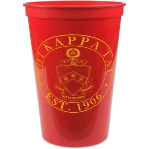 Greekgear Phi Kappa Tau Big Plastic Stadium Cup Set of 4