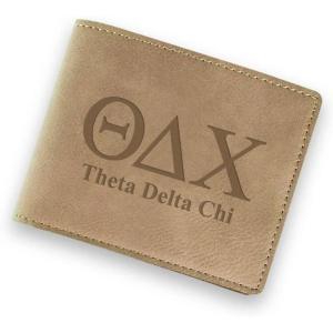 Greekgear Theta Delta Chi Fraternity Wallet Tan – Light Brown