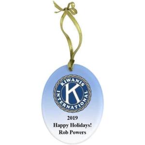 Kiwanis Holiday Color Glass Ornament