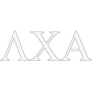 Lambda Chi Alpha Greek Letter Window Sticker Decal
