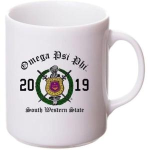 Omega Psi Phi Crest & Year Ceramic Mug