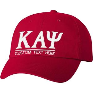 Personalized Kappa Alpha Psi Greek Line Hat(Red)