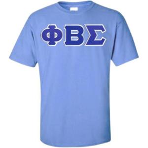 Phi Beta Sigma T-Shirt – Sigma Lettered T-Shirt(Light Blue)