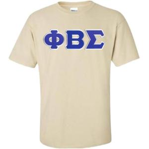 Phi Beta Sigma T-Shirt – Sigma Lettered T-Shirt(Sand)