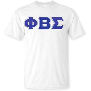 Phi Beta Sigma T-Shirt – Sigma Lettered T-Shirt(White)