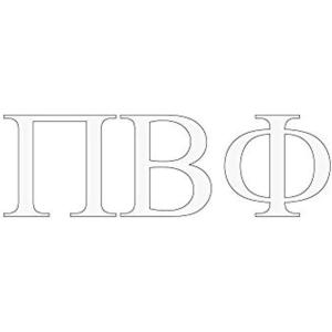 Pi Beta Phi Greek Letter Window Sticker Decal
