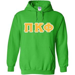 Pi Kappa Phi Lettered Hooded Sweatshirt(Irish Green)