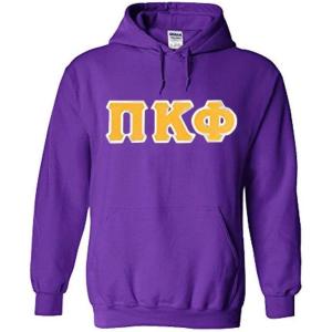 Pi Kappa Phi Lettered Hooded Sweatshirt(Purple)