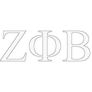 Zeta Phi Beta Greek Letter Window Sticker Decal