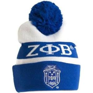 Zeta Phi Beta Signature Beanie Royal Blue