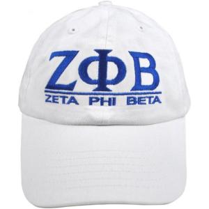 Zeta Phi Beta World Famous Line Hat(White)