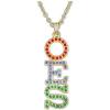 Greekgear OES Order of Eastern Star Austrian Crystal Pendant Gold