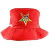 Greekgear Order of Eastern Star OES Bucket Hat Red