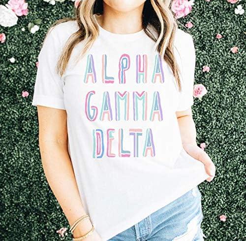 imageAlpha Gamma Delta Tinsel TeeWhite