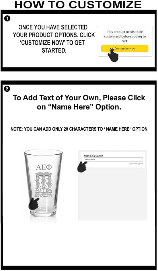 imageGreekgear Alpha Epsilon Phi Mixing Glass Transparent