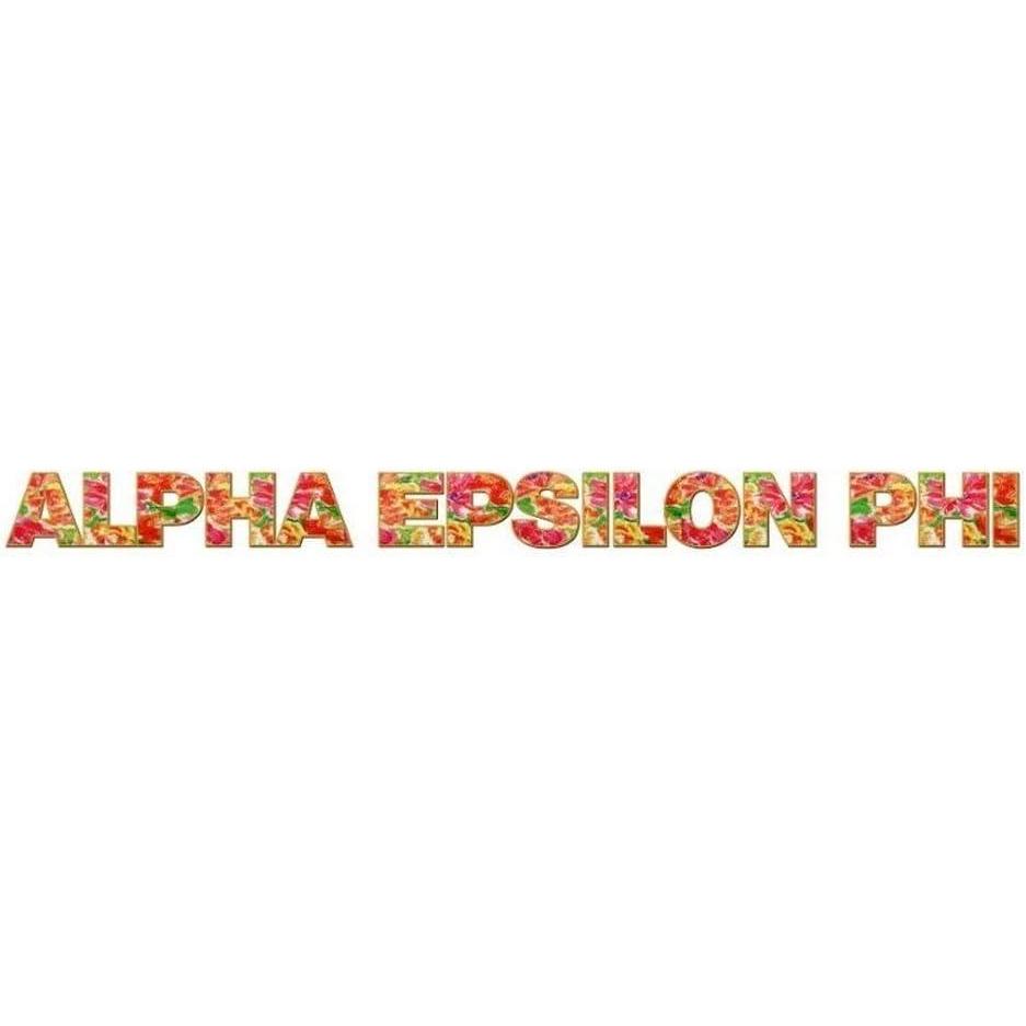 imageAlpha Epsilon Phi Floral Long Window Sticker