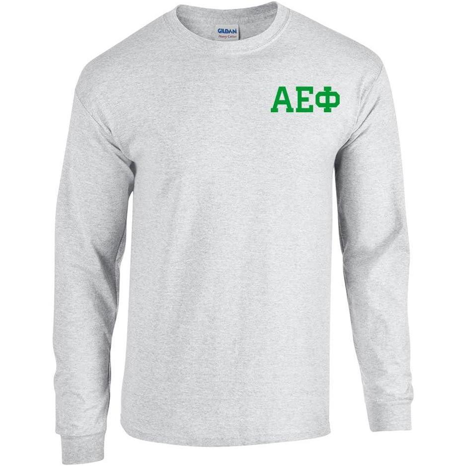 imageAlpha Epsilon Phi World Famous Crest Long Sleeve TShirtLight Grey
