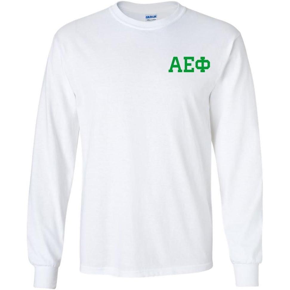 imageAlpha Epsilon Phi World Famous Crest Long Sleeve TShirtWhite