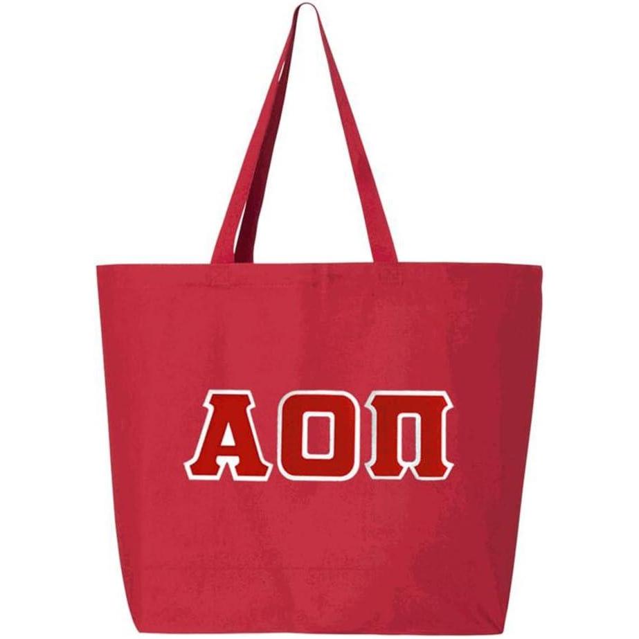 imageAlpha Omicron Pi AOII Jumbo Canvas Tote
