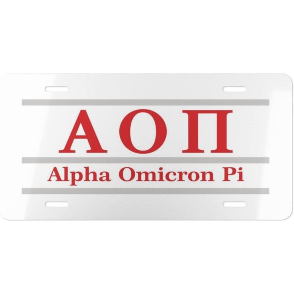 imageAlpha Omicron Pi AOII Lettered Lines License Covers