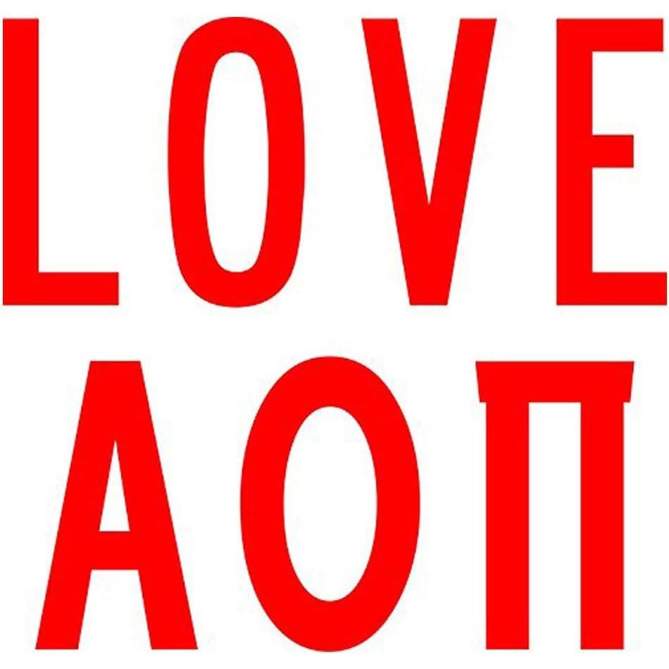 imageAlpha Omicron Pi AOII Sorority Love Sticker