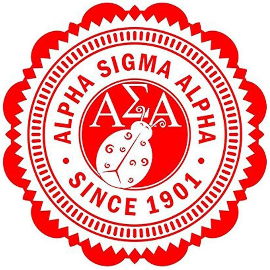 imageAlpha Sigma Alpha ASA 5 Sorority Seal Bumper Sticker