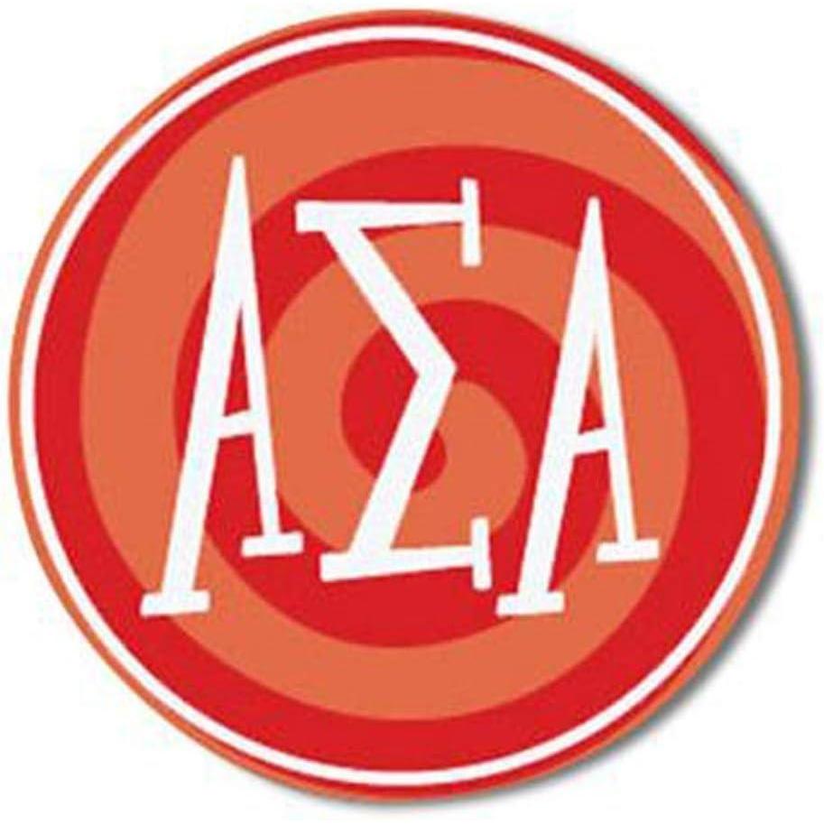 imageAlpha Sigma Alpha ASA Bumper Stickers 4 Round