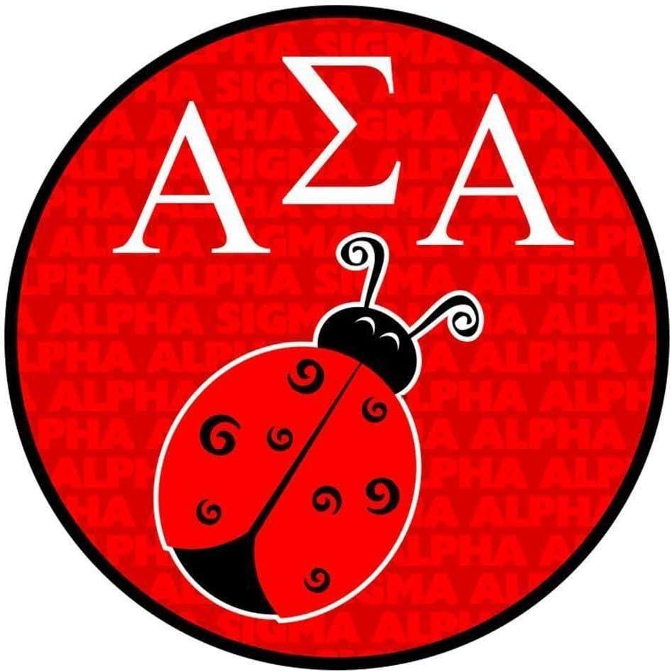 imageAlpha Sigma Alpha ASA Mascot Round Decals