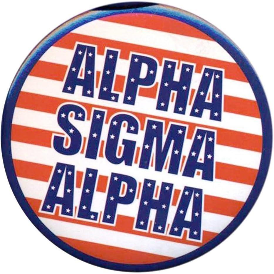 imageAlpha Sigma Alpha ASA Patriotic USA Button