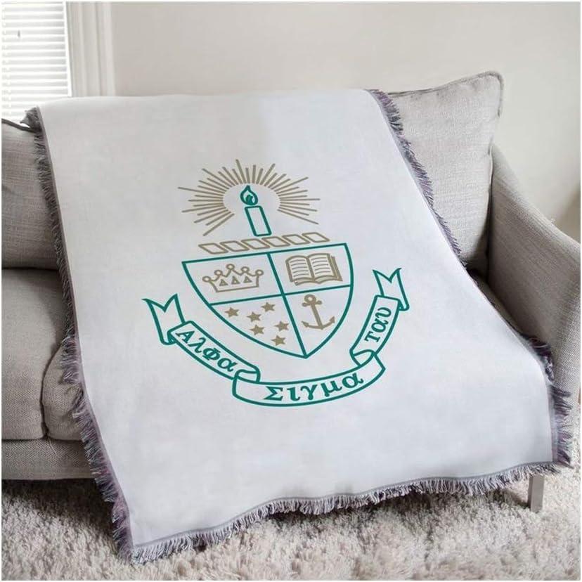 imageAlpha Sigma Tau AST Full Color Crest Afghan Blanket Throw