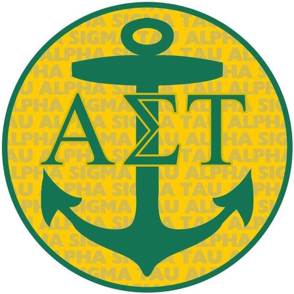 imageAlpha Sigma Tau AST Mascot Round Decals
