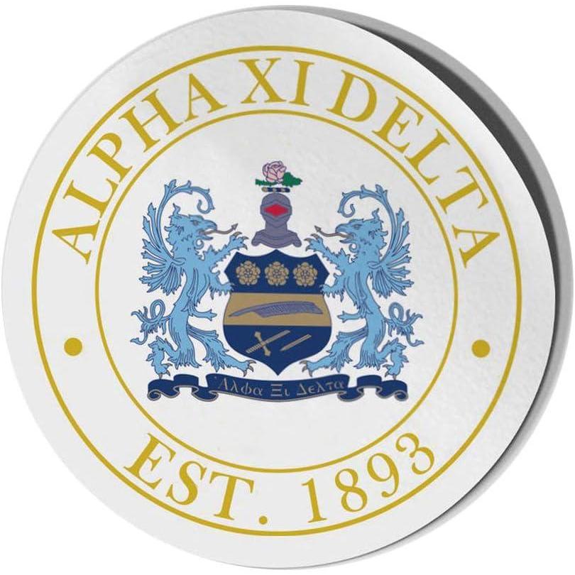 imageAlpha Xi Delta Circle Crest Shield Decal