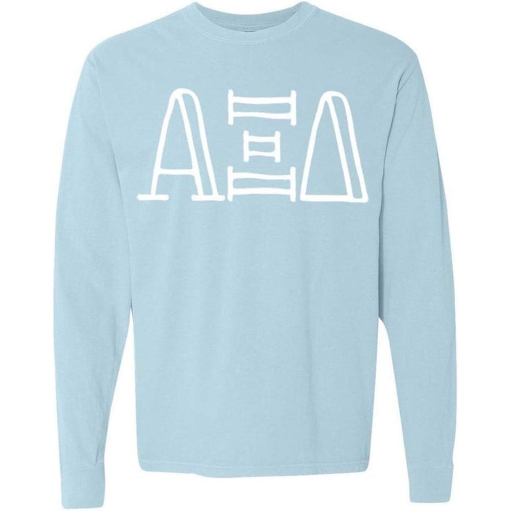imageAlpha Xi Delta Greek Long Sleeve TShirtChambray