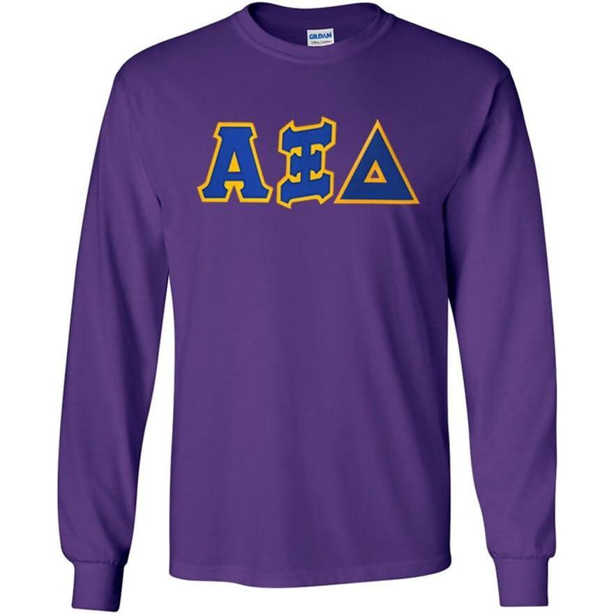 imageAlpha Xi Delta Lettered Long Sleeve TeePurple