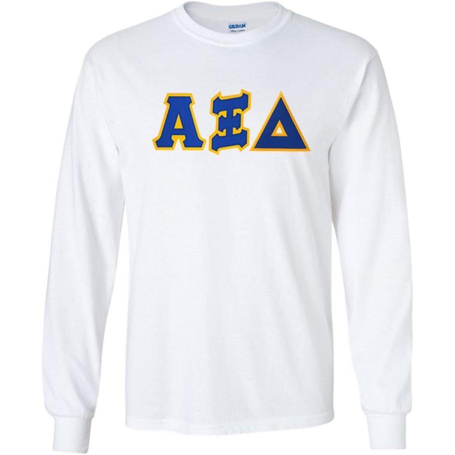 imageAlpha Xi Delta Lettered Long Sleeve TeeWhite