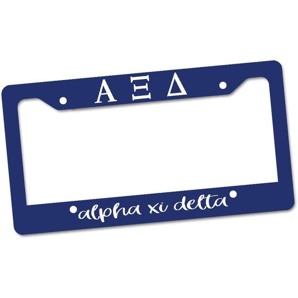 imageAlpha Xi Delta Script License Plate Frame