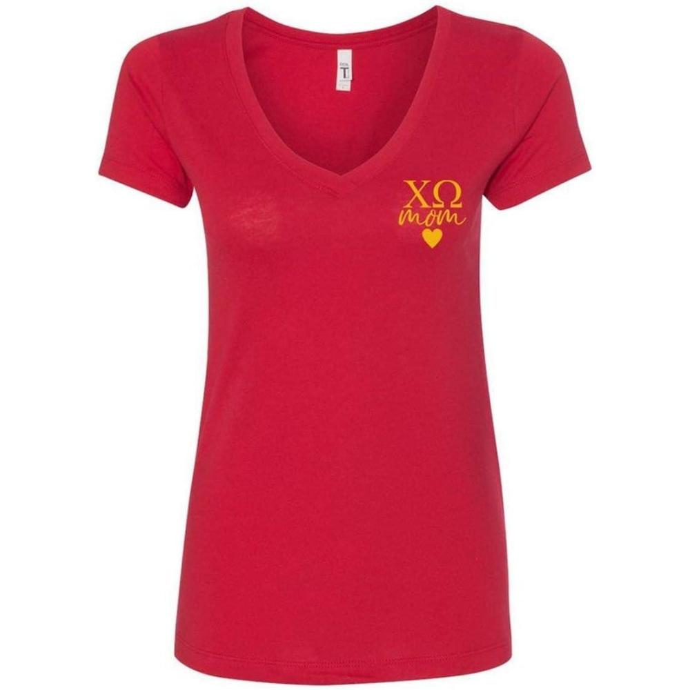 imageChi Omega Chi O Mom Ideal VNeckRed