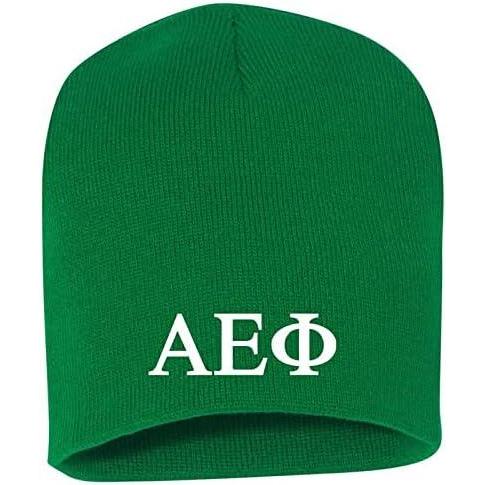 imageGreekgear Alpha Epsilon Phi 8 Inch Beanie Kelly Green