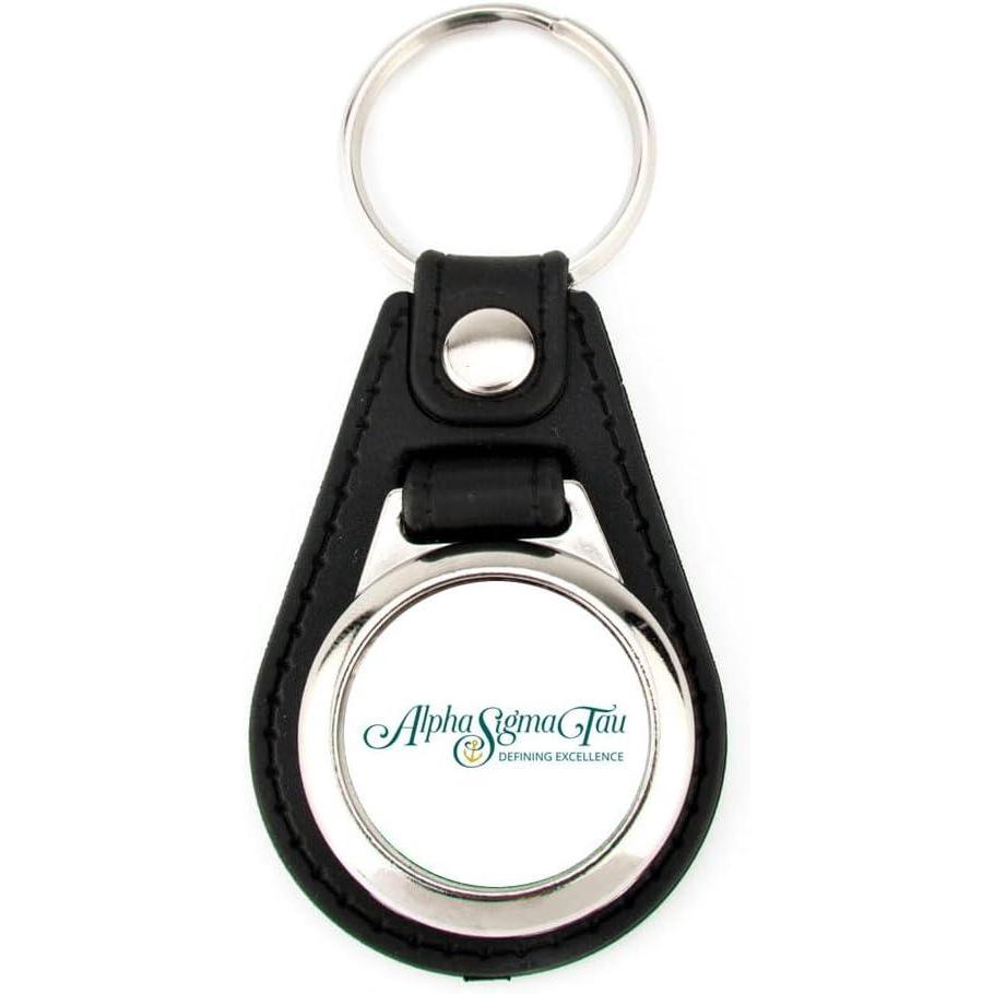 imageGreekgear Alpha Sigma Tau Leatherette Teardrop Keychain