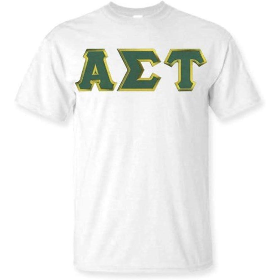 imageGreekgear Alpha Sigma Tau Lettered TeeWhite