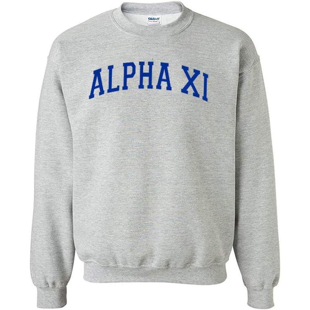 imageGreekgear Alpha Xi Delta Nickname College CrewLight Grey