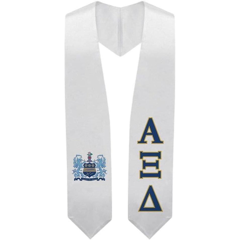 imageGreekgear Alpha Xi Delta Super Crest Shield Graduation Stole