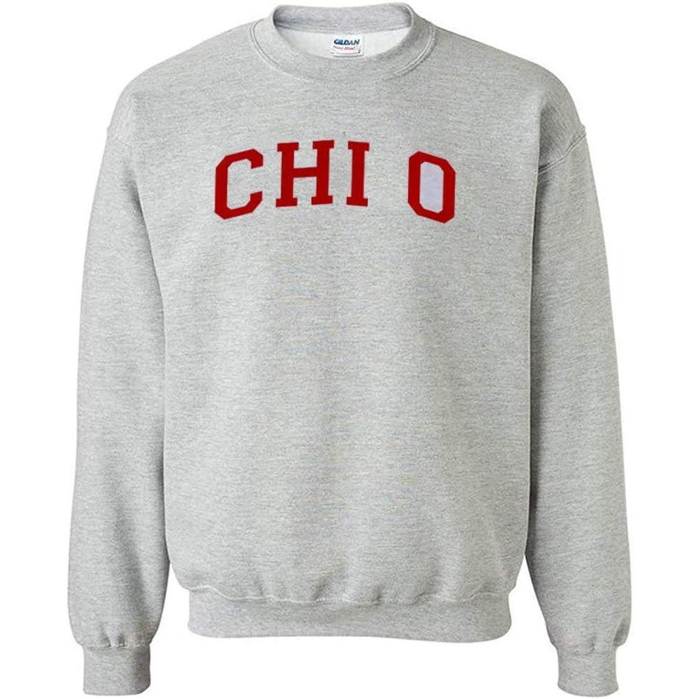 imageGreekgear Chi Omega Chi O Nickname College CrewLight Grey